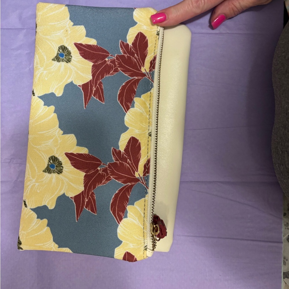 Rachel Pally Floral Clutch in Yellow, Blue, and Red